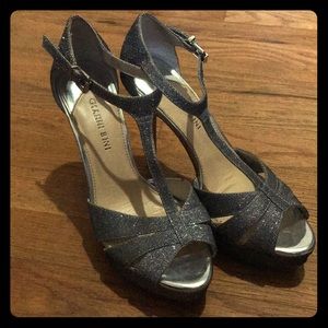 Gianni Bini Sparkly Silver Heels